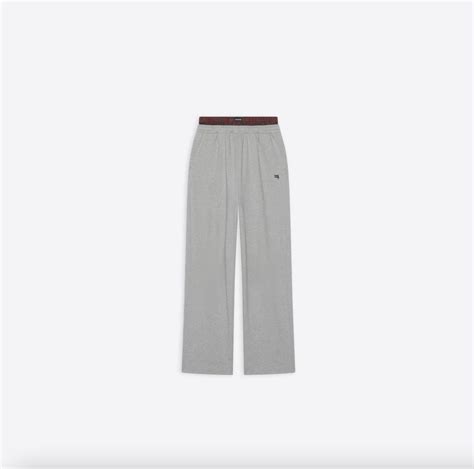 balenciaga sagging sweatpants.